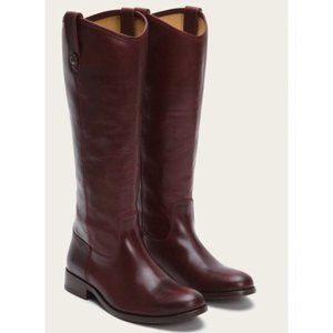 FRYE MELISSA BORDEAUX BUTTON BOOT